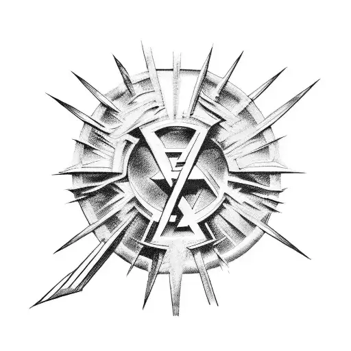 Old school, rock and roll, metallica logo, rammstein logo, foo fighters logo tattoo design idea