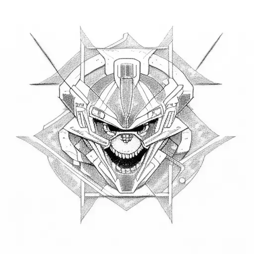 neon genesis evangelion unit 1 tattoo design idea