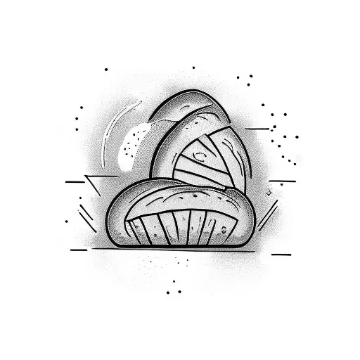bread, salt, and wine, spiritual tattoo design idea