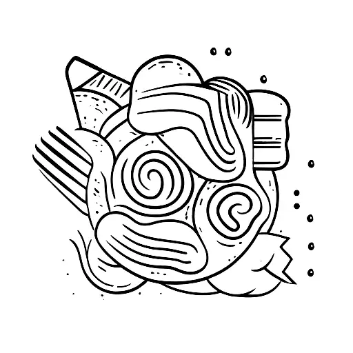 bread, salt, and wine tattoo design idea