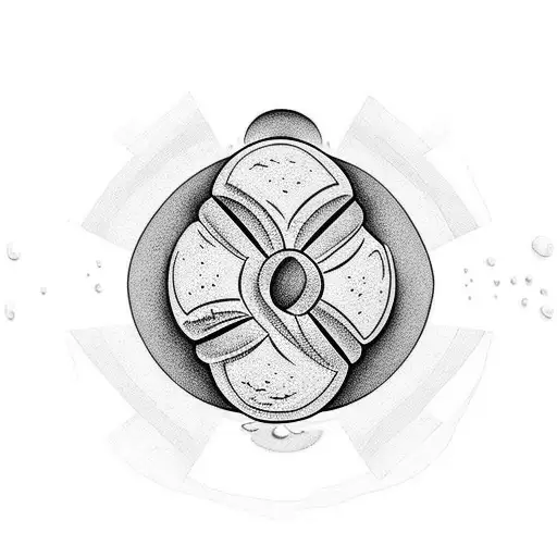 bread. salt. wine. spiritual theme.  tattoo design idea