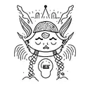 manic pixie dream boy tattoo design idea