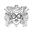 manic pixie dream boy tattoo design idea