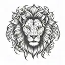 lion tattoo design idea