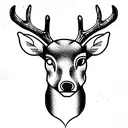 deer tattoo design idea