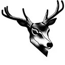 deer tattoo design idea