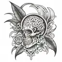 mourn tattoo design idea