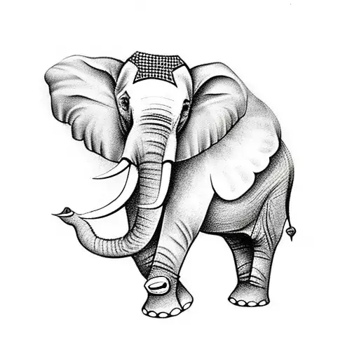 Elephant with 9:30 Oct 1 2011 coming out of the trunk and a humming bird tattoo design idea