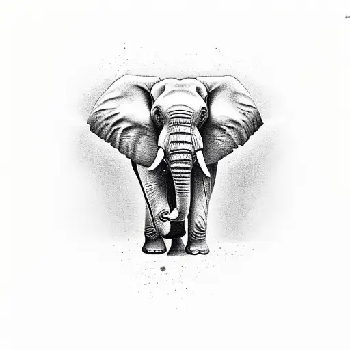 Elephant with 9:30 Oct 1 2011 coming out of the trunk and a humming biird tattoo design idea