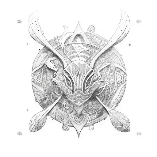 tatouage polynesien Mer Soleil Eau Nature Apnee Chasse sous marine Sport Defi Evasion Naviguer Fleche Pieuvre Poisson Da tattoo design idea