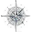 Compass in memory of Dad tattoo design idea