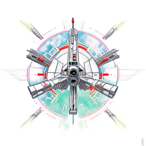 Star Wars X-Wing  tattoo design idea