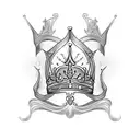 Queen's Crown tattoo design idea