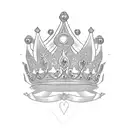 Queen's Crown tattoo design idea