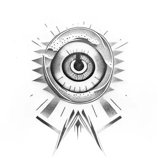 Evil Eye tattoo design idea