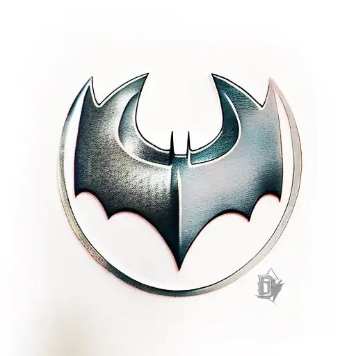 batman dark knight logo tattoo