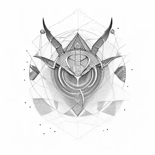 Atom  tattoo design idea