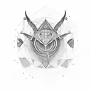 Atom  tattoo design idea