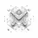 Atom  tattoo design idea