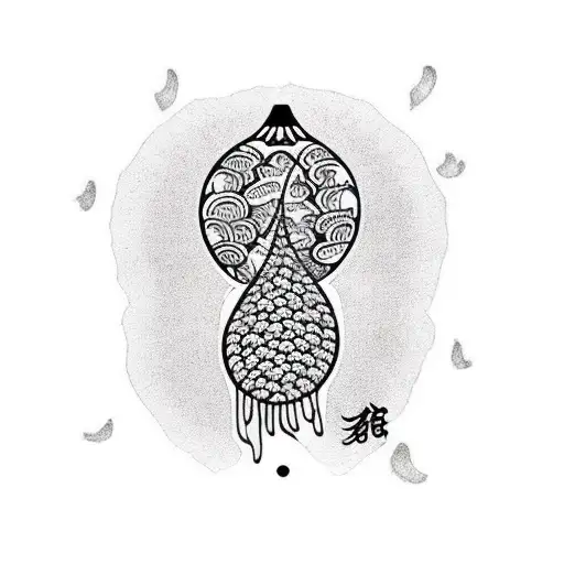 acorn tattoo design idea