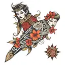 irezumi style sleeve tattoo design idea