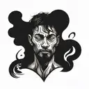 man in need of love  tattoo design idea