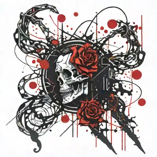 dmt acid cocaine tattoo design idea