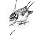 Sparrow tattoo design idea