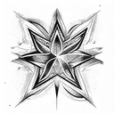 sea mountain stars computer code tattoo design idea