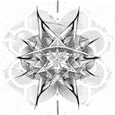 sea mountain stars computer code tattoo design idea