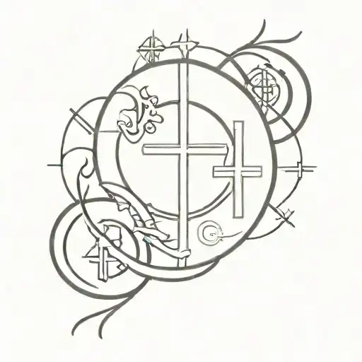 all religions that believe in god a tattoo design idea