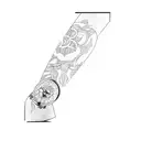 Lion rose and clock tattoo design idea