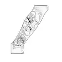Lion rose and clock tattoo design idea