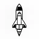 space shuttle tattoo design idea