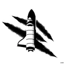 space shuttle tattoo design idea