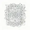 paradox words with some lines tattoo design idea