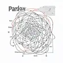 paradox words with some lines tattoo design idea