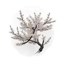 Cherry blossom samurai  tattoo design idea