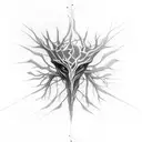metal neuron tattoo design idea