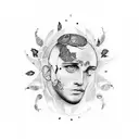 Create a tattoo design inspired by a Latin quote about the human mind tattoo design idea