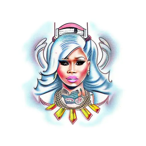 nicki minaj tattoo design idea