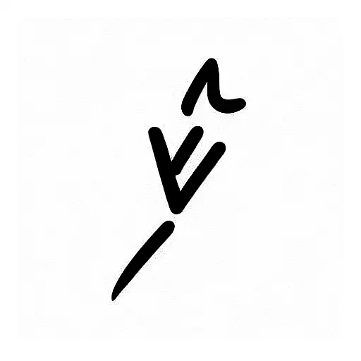 Minimalist Letter V Tattoo Idea - BlackInk