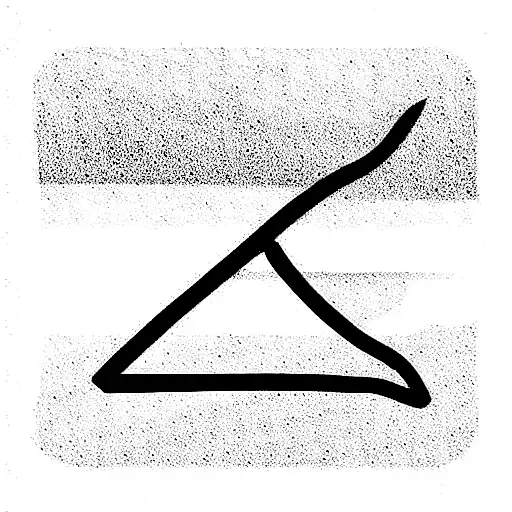 Minimalist Letter V Tattoo Idea - BlackInk