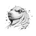 brick wall  tattoo design idea