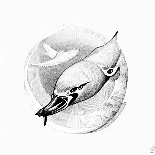 Albatross in flight tattoo design idea
