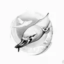 Albatross in flight tattoo design idea