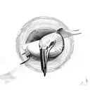 Albatross in flight tattoo design idea
