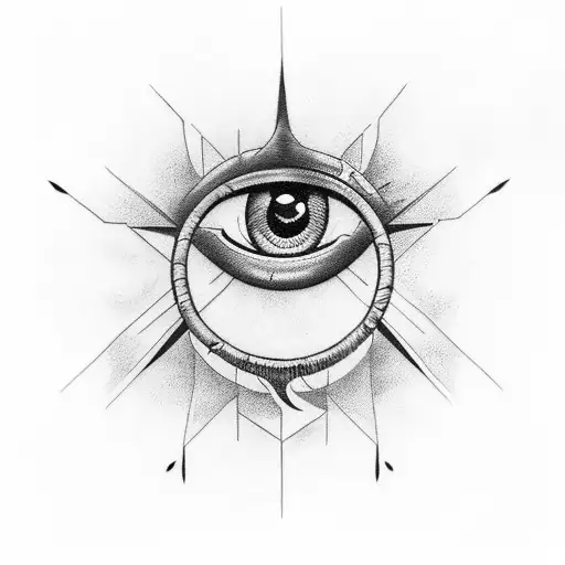 Evil Eye tattoo design idea