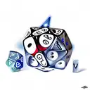 Dice tattoo design idea