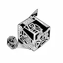 Dice tattoo design idea